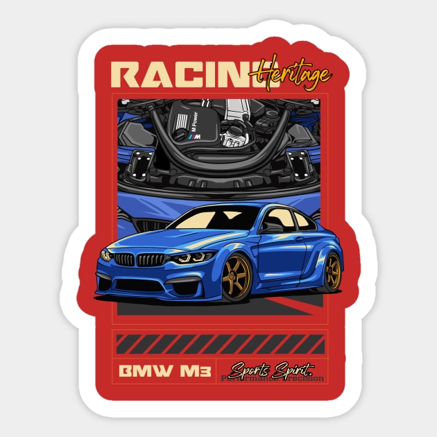 M3 F80 Racing Heritage Sticker by Harrisaputra